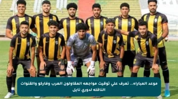 موعد المباراة.. تعرف على توقيت مواجهة المقاولون العرب وفاركو والقنوات الناقلة لدوري نايل